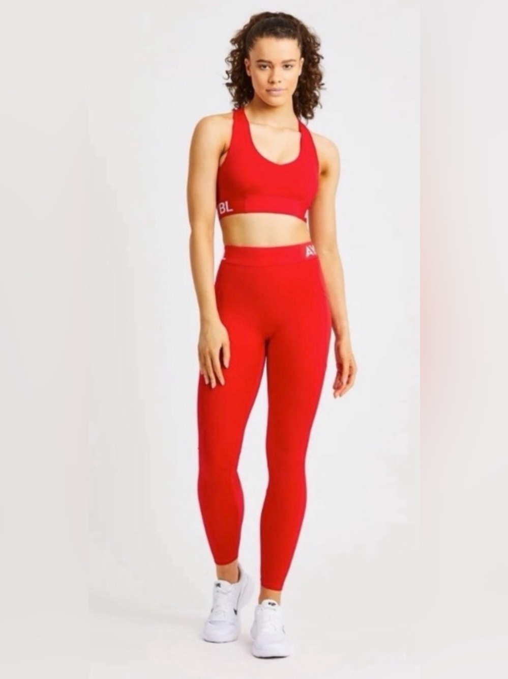 AYBL High-Waisted Training Pocket Leggings Red/Crimson - Size XS
